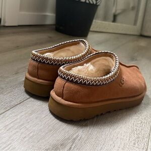 UGG Chestnut Suede Shearling Lined Slip-Ons